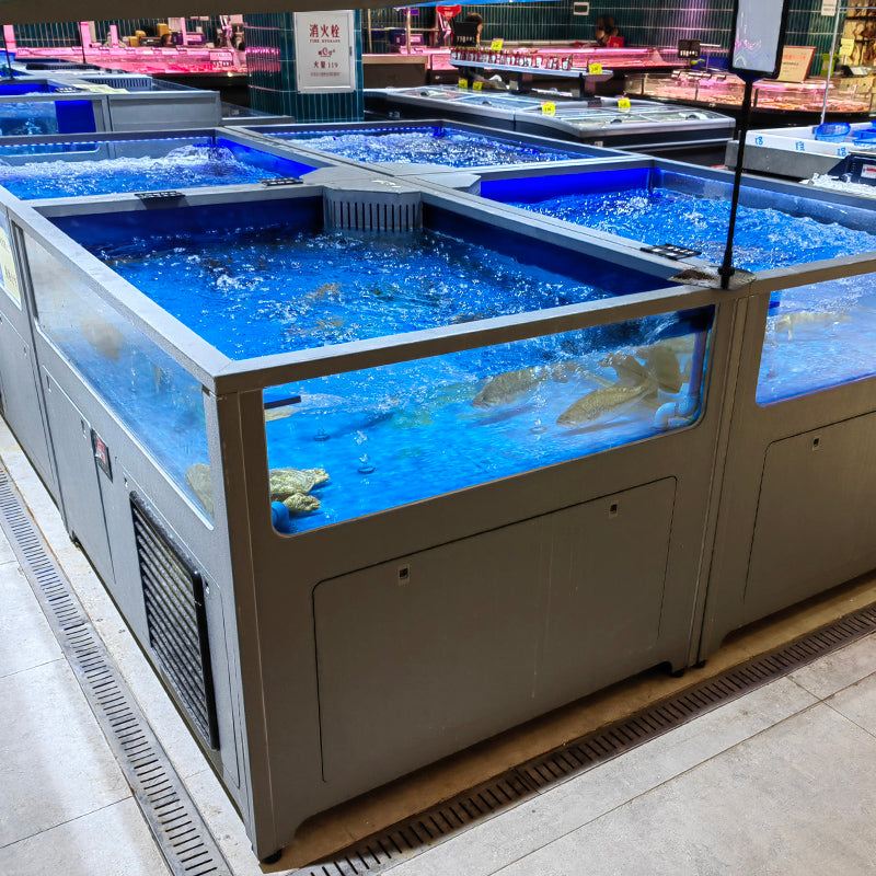 Newest simple supermarket fish tank