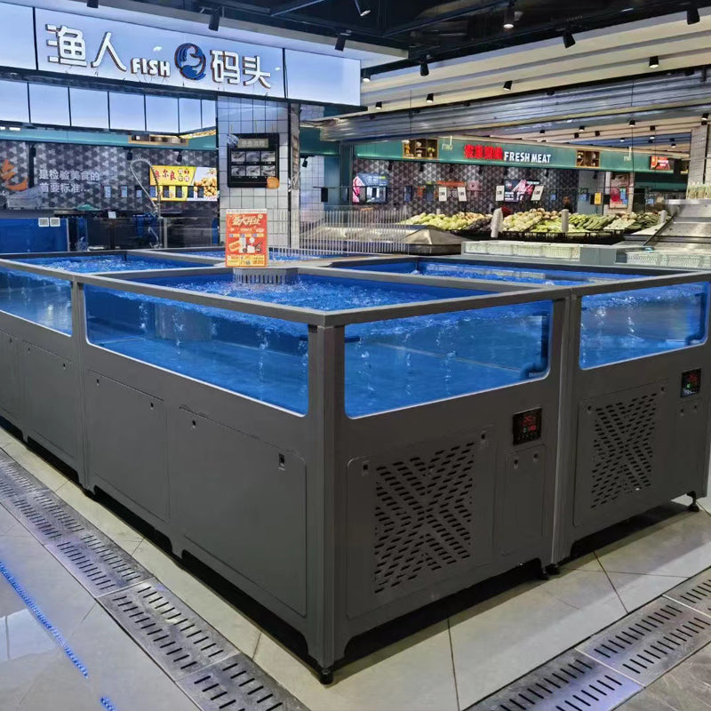 Newest simple supermarket fish tank
