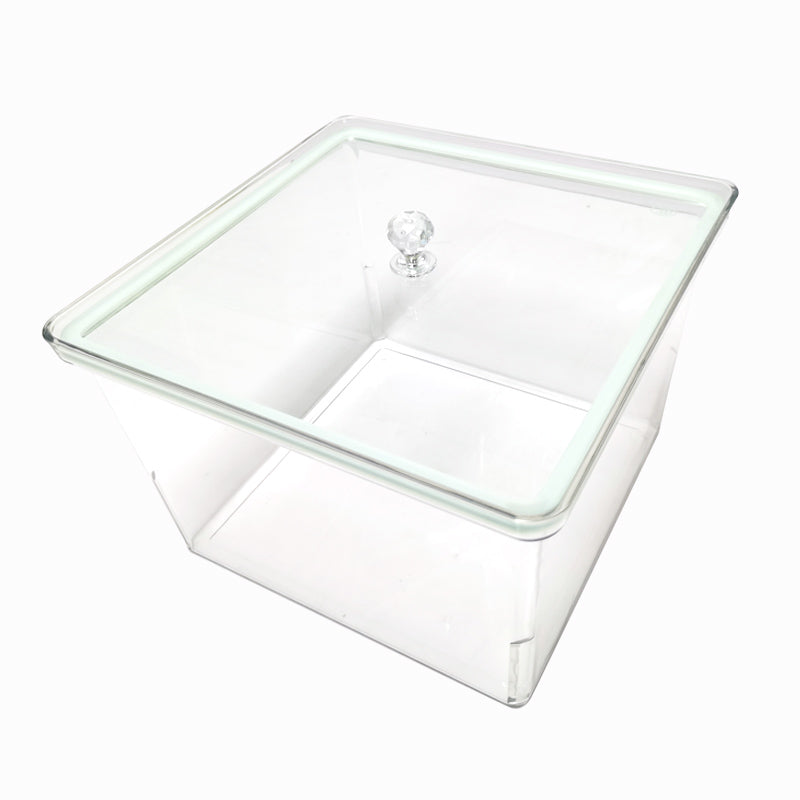 Two siezes Square candy bin PET+Glass
