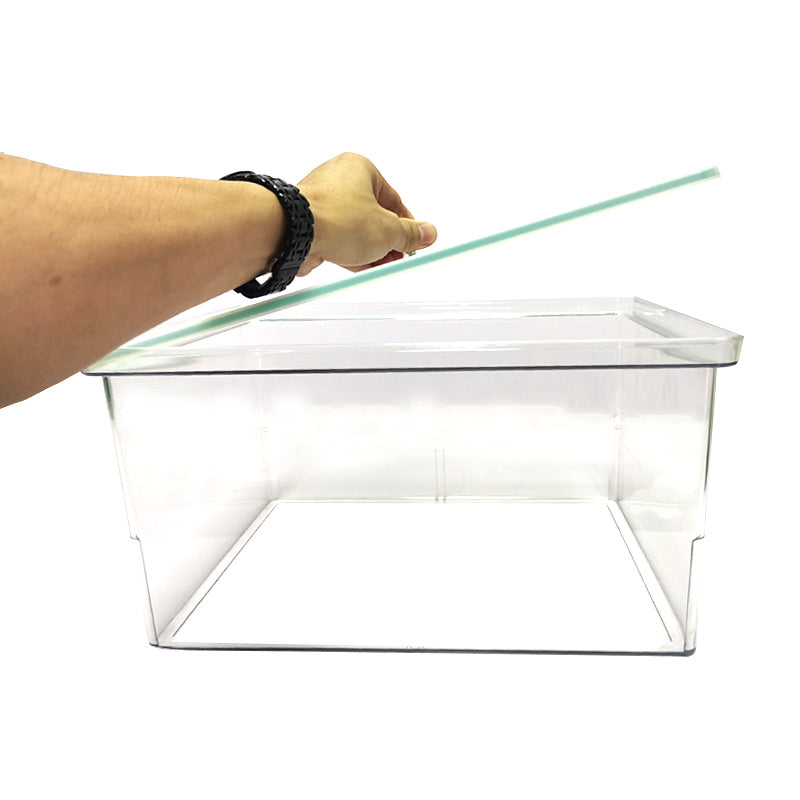 Two siezes Square candy bin PET+Glass