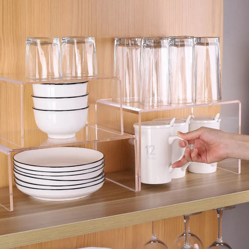 Kitchen acrylic spice bottle display stand