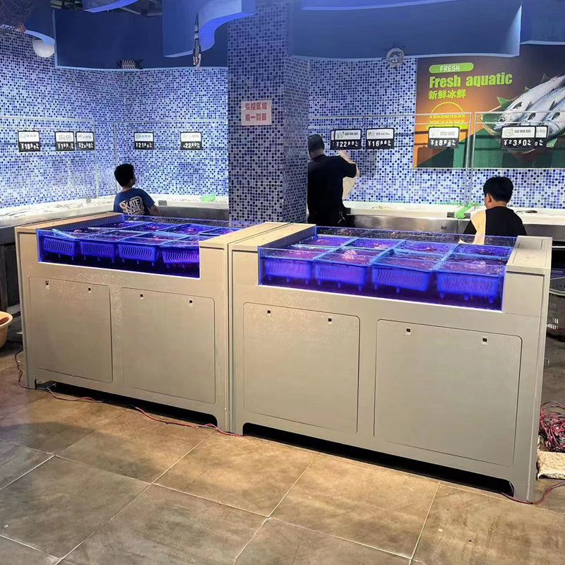 Newest simple supermarket fish tank