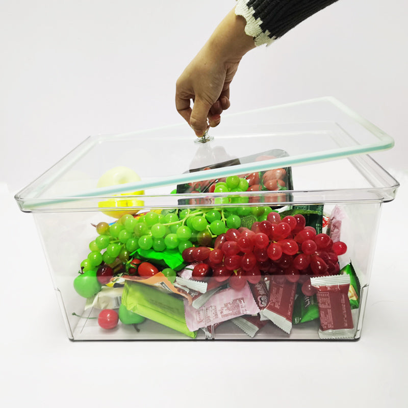 Two siezes Square candy bin PET+Glass