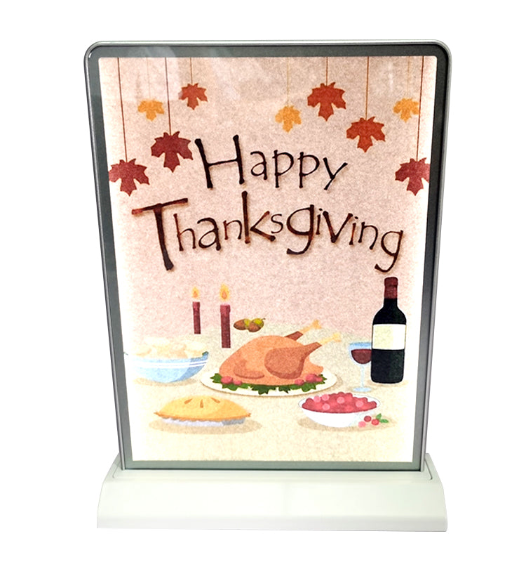 price sign board A5 A4 size LED ad promotion board mobile accessories shop coffee rechargeable wireless light panneau enseigne