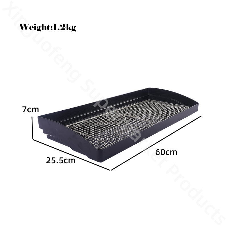 227g 233g Filter screen Steel wire W23.5cm L25.5cm durable Heat resistance Compression resistance for food cooked tray