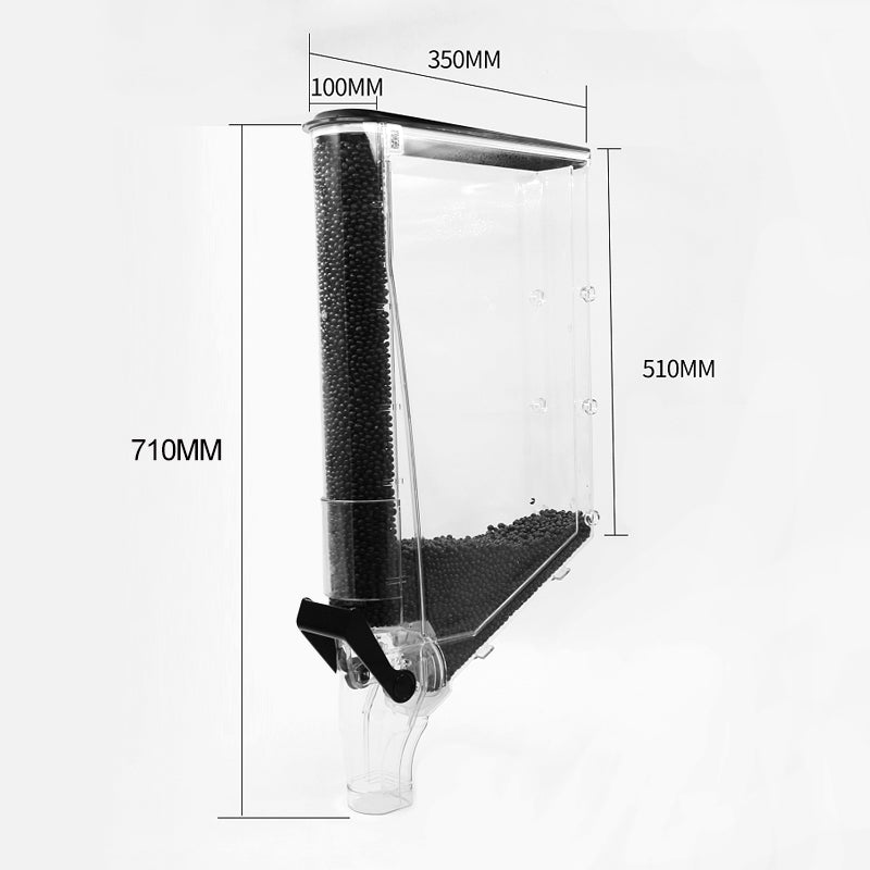 ZT06 13L gravity Bulk Bullhead clear slim candy bin snack grain nut candied date bin transparent acrylic superior large storage