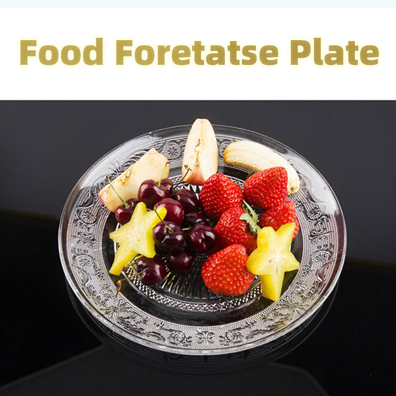 Transparent Food Foretatse Plate With Lid Supermarket Display Stand Fruit Candy Sweet Shop Dispenser Customization Products
