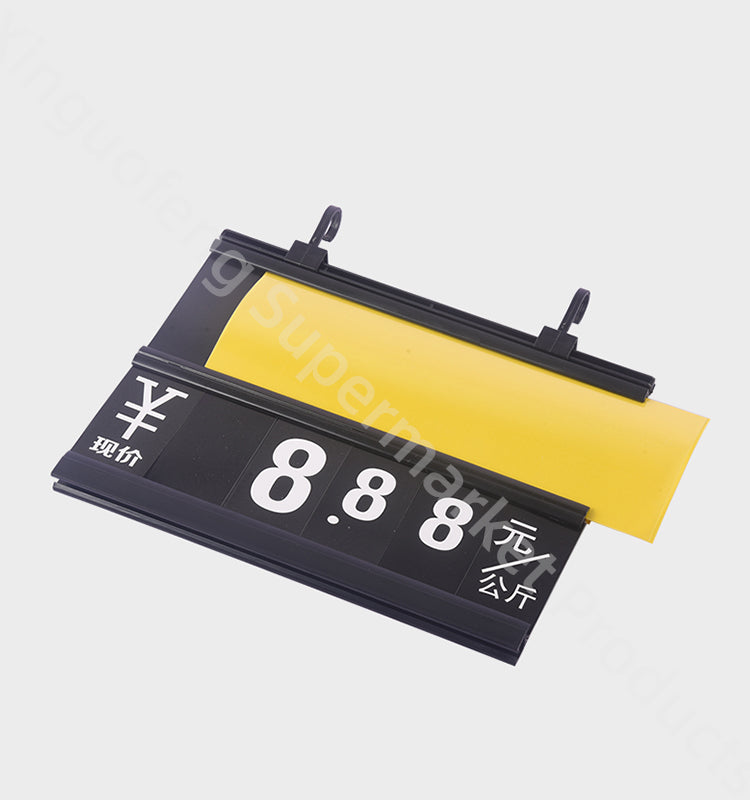 Newest double side supermarket price tag pp six rooms flexible numbers erasable Display Show Promotional For Store