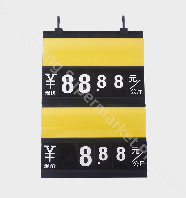 Newest double side supermarket price tag pp six rooms flexible numbers erasable Display Show Promotional For Store