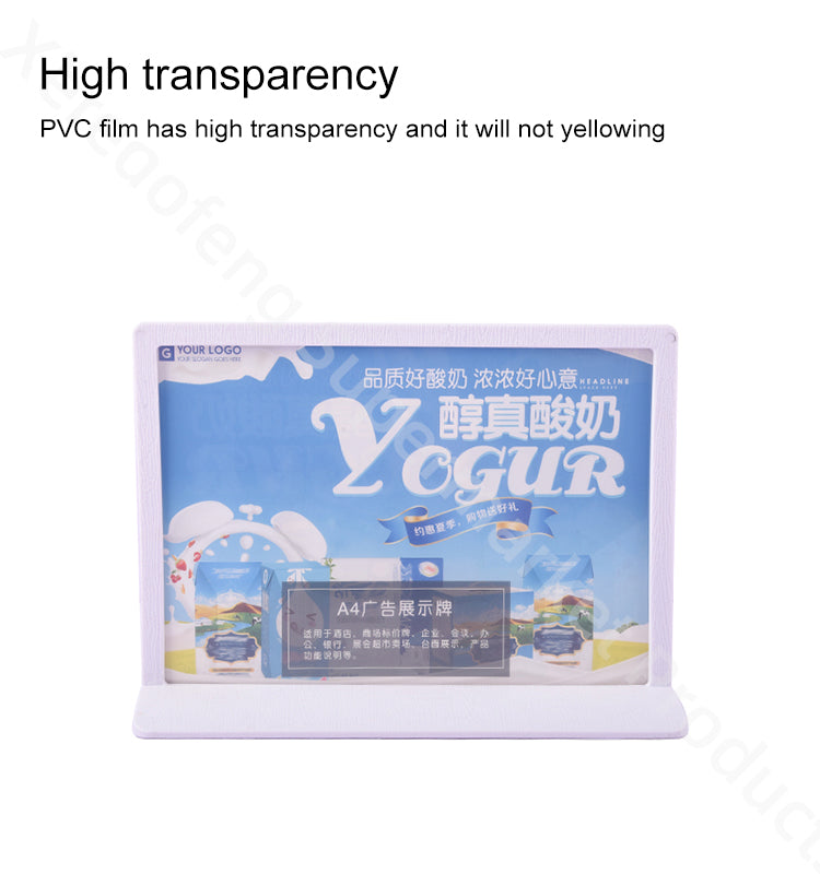 Desktop advertising board coffee cafe milk tea shop A4 A5 A6 customization white black sign Das ist eine anzeigetafel