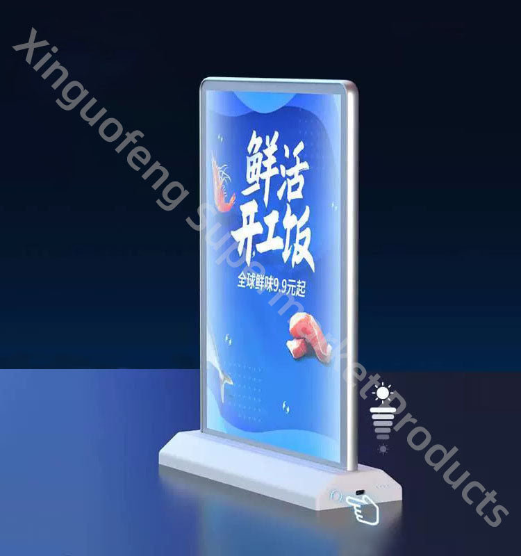 price sign board A5 A4 size LED ad promotion board mobile accessories shop coffee rechargeable wireless light panneau enseigne