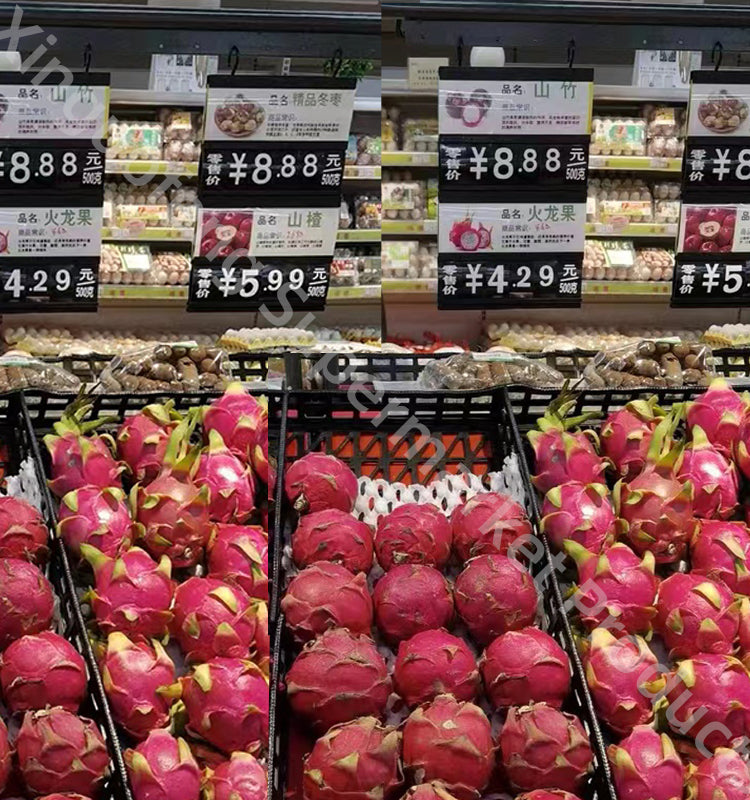 Newest double side supermarket price tag pp six rooms flexible numbers erasable Display Show Promotional For Store