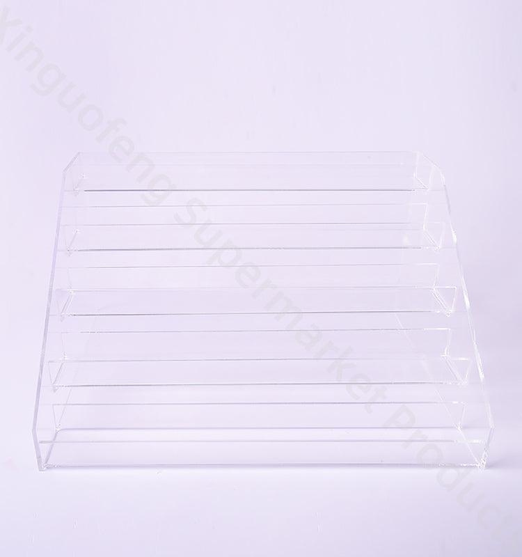 Customized toys acrylic show stand transparent cheap for kids cartoon shop supermarket product anime expo supermarket