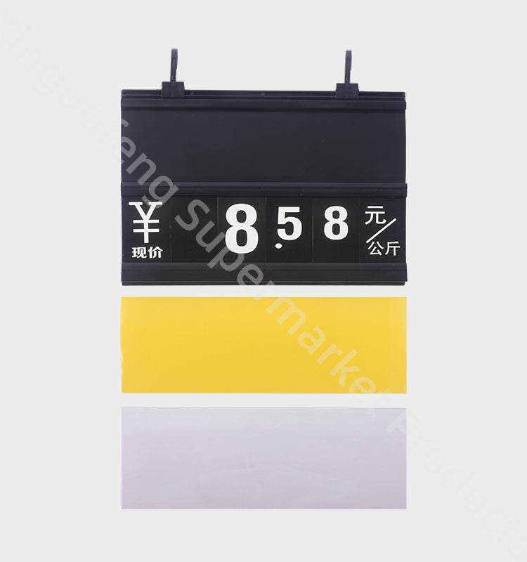 Newest double side supermarket price tag pp six rooms flexible numbers erasable Display Show Promotional For Store