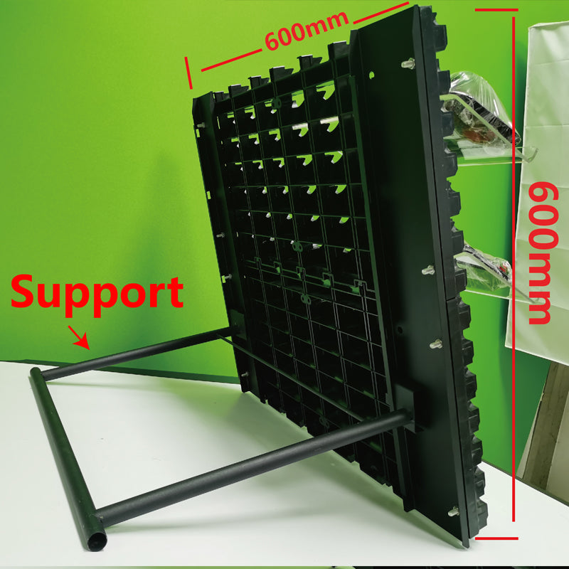 Supermarket Solt Board Display Shelf Racks High Qualitative ABS Material Black Best Prices Classic Customized Exhibition Stands