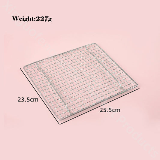227g 233g Filter screen Steel wire W23.5cm L25.5cm durable Heat resistance Compression resistance for food cooked tray