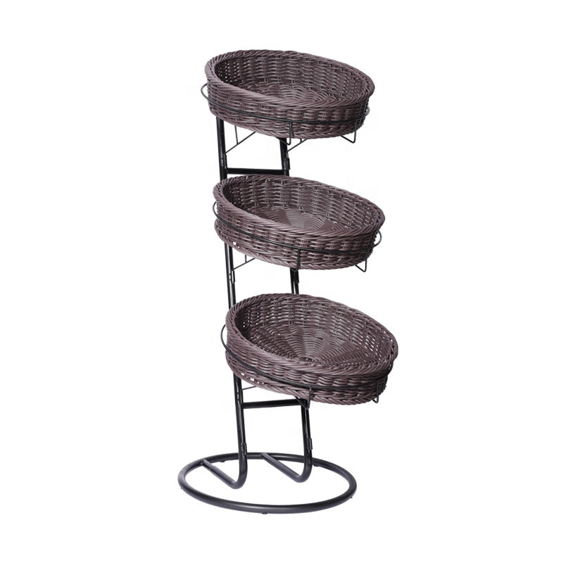 supermarket resin basket large size Ole supermarket Fruit and Vegetable display frame special shaped