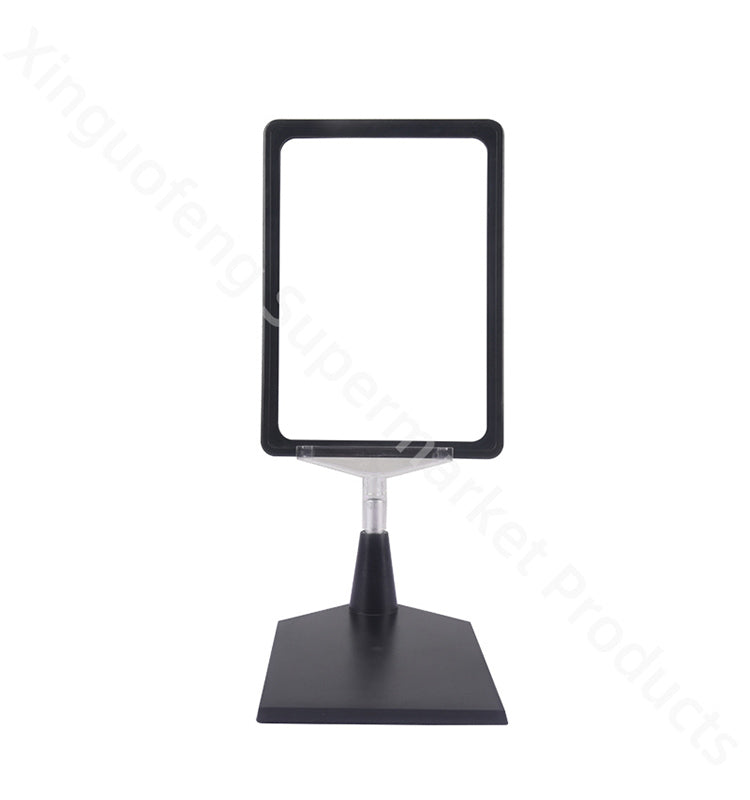 White A5 frame poster transparent clips duck foot poster holder ABS 360 degree rotation hanger colorful frame for supermarket