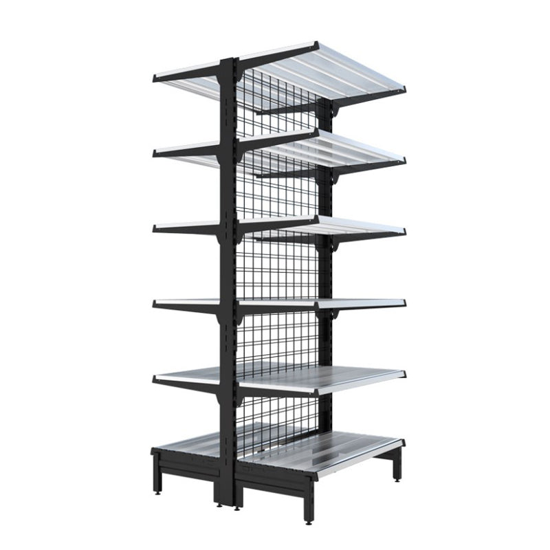 supermarket shelf mall rack Wooden Block Free Standing Corrugated Cardboard Racks Shelves for commodity