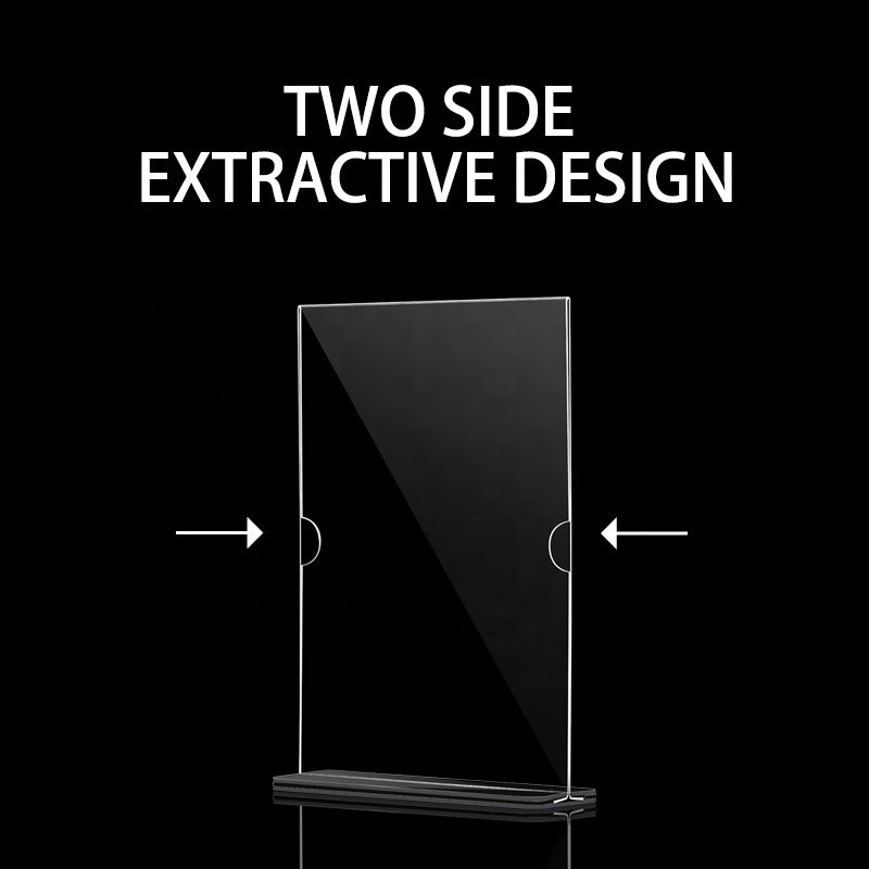 HD Clear A4 price tag Custom Waterproof Supermarket commodity Single Layer Acrylic display plate