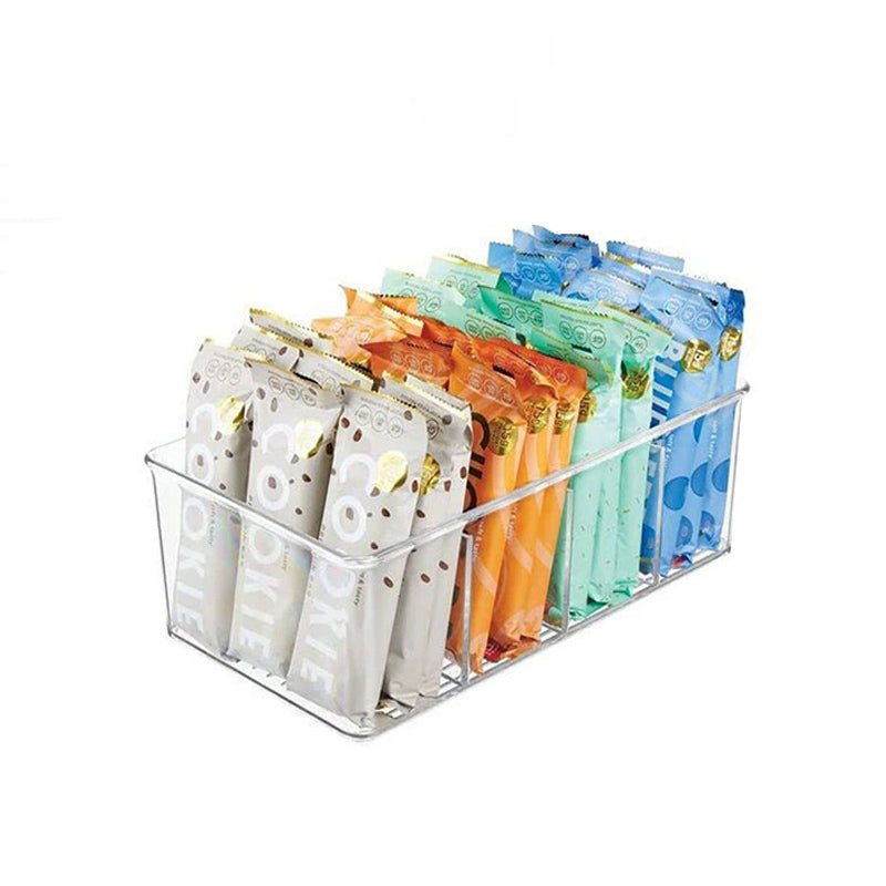Acrylic Customized Storage Box Fourfold Display Transparent Promotional High Quality Supermarket Household For Tableware Toy