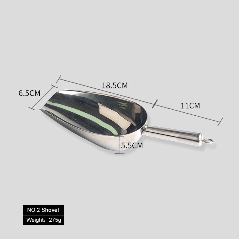 Stainless Steel Thicken Multi-purpose Shovel Qualitative Material Scoop Promotion Price Supermarket Durable Candy Nuts Grain