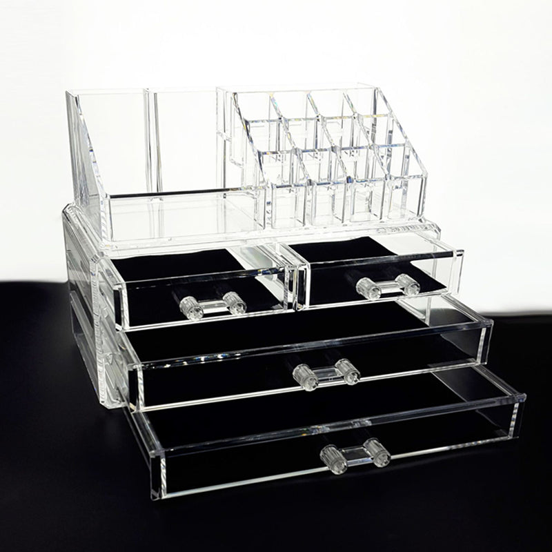 Acrylic cosmetics large capacity drawer dresser