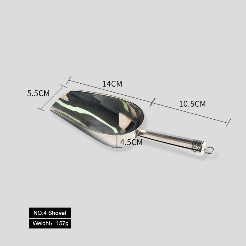 Stainless Steel Thicken Multi-purpose Shovel Qualitative Material Scoop Promotion Price Supermarket Durable Candy Nuts Grain