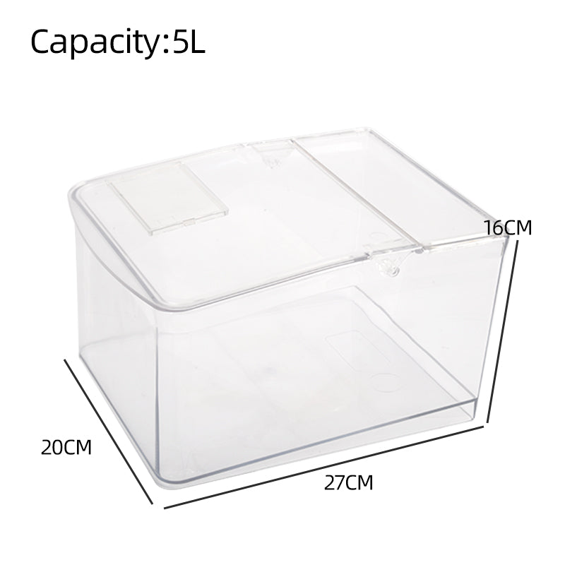 supermarket acrylic candy box transparent 10L to 20L square circle shaped boxes mall storage snack gaine