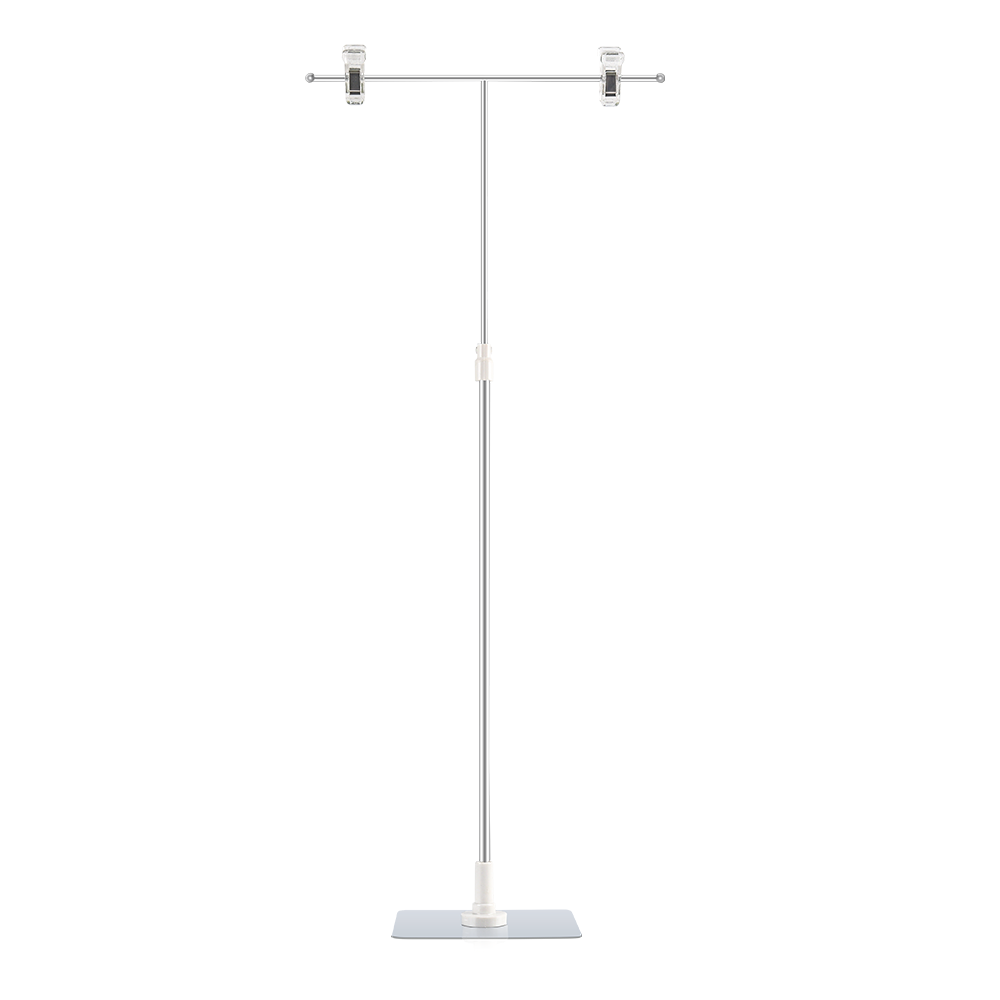 A4 T shaped poster stand Supermarket support rack W26cm H:43cm stainless steel bracket display stand no rust for promotion advertising