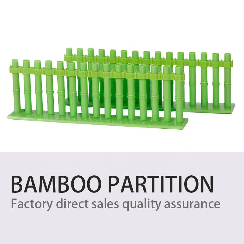 Promotion Grass Hedge Plastic Partition Boxwood Green Plant Decoration Bamboo guardrail