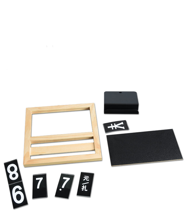 A4 POP supermarket wooden hanging erasable fruit and vegetable price frame tag display holder