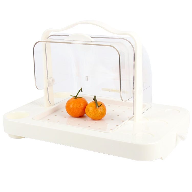 Hot sale supermarket fruit tasting display rack acrylic food sampling tray