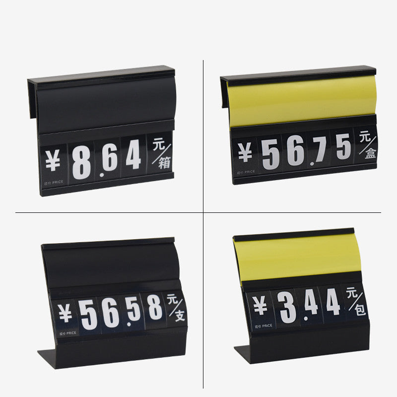 Waterproof Supermarket commodity combined Hanging single layer small price taps