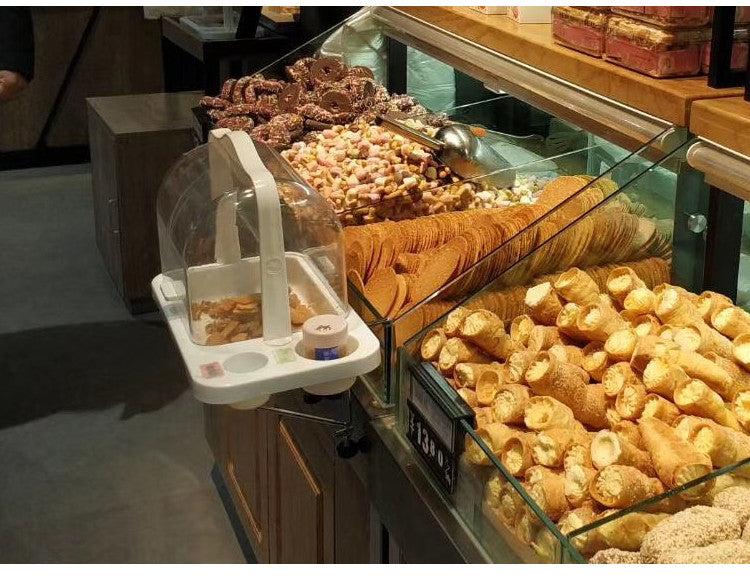 33*21*24 ABS Bread,Cake,Fruit and Vegetables Sample Tray with Draw