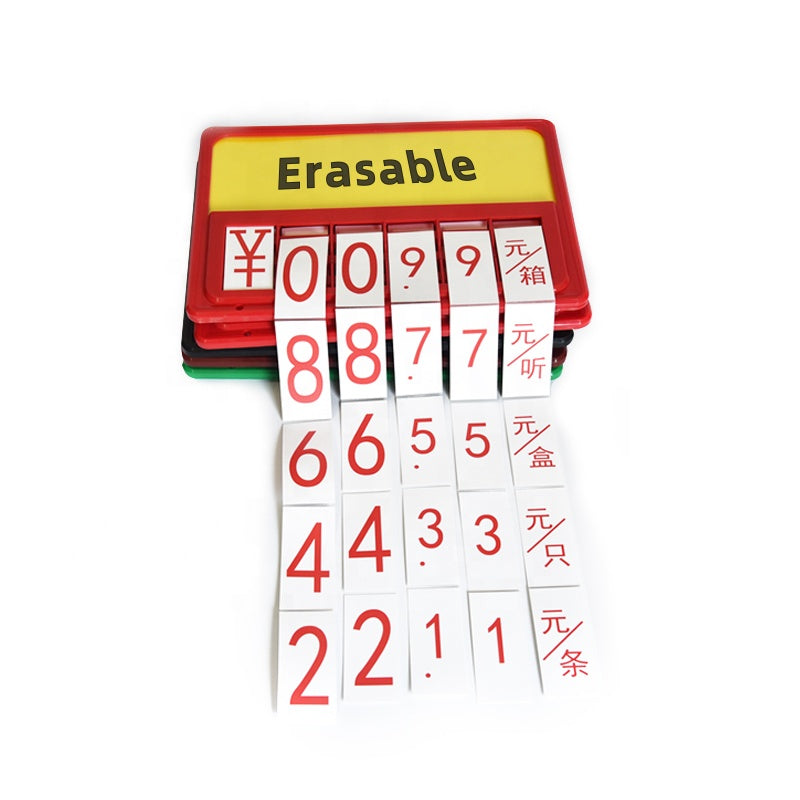 Erasable Free Hook Expandable Shelf multi- Function Double-sided Fruit and Vegetable Price Display