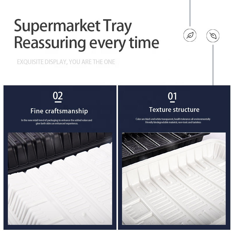 Custom Top Quality Rectangle Transparent Blister Pet Plastic Tray