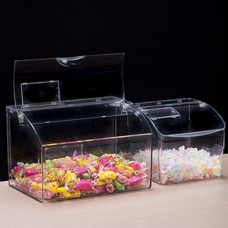 supermarket acrylic candy box transparent 10L to 20L square circle shaped boxes mall storage snack gaine