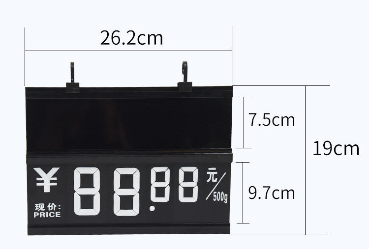 Supermarket commodity combined price board Hanging single layer small digital price taps