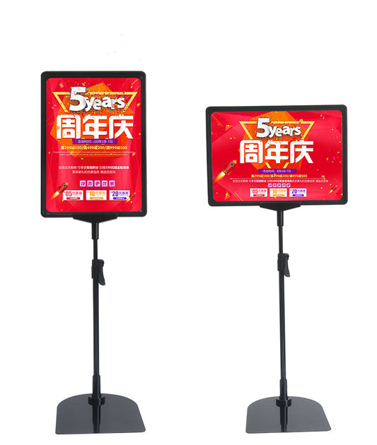 HOT SELL A4 size super maket frame board free standing for display