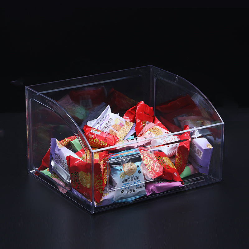 supermarket acrylic candy box transparent 10L to 20L square circle shaped boxes mall storage snack gaine