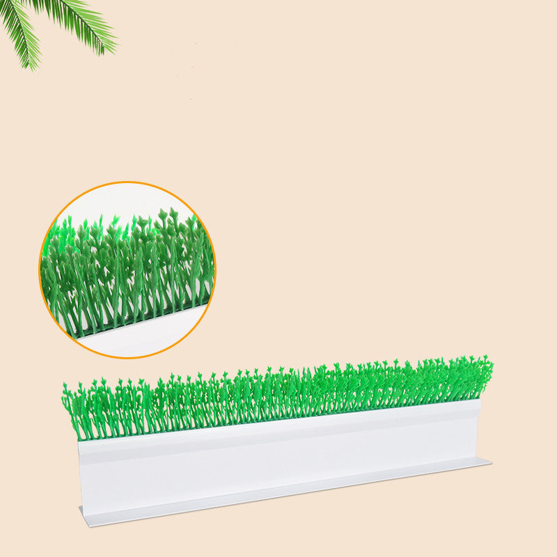 white PVC L40cm Grass Hedge Plastic Partition Boxwood Hedge Green Plant decoration for supmaket self