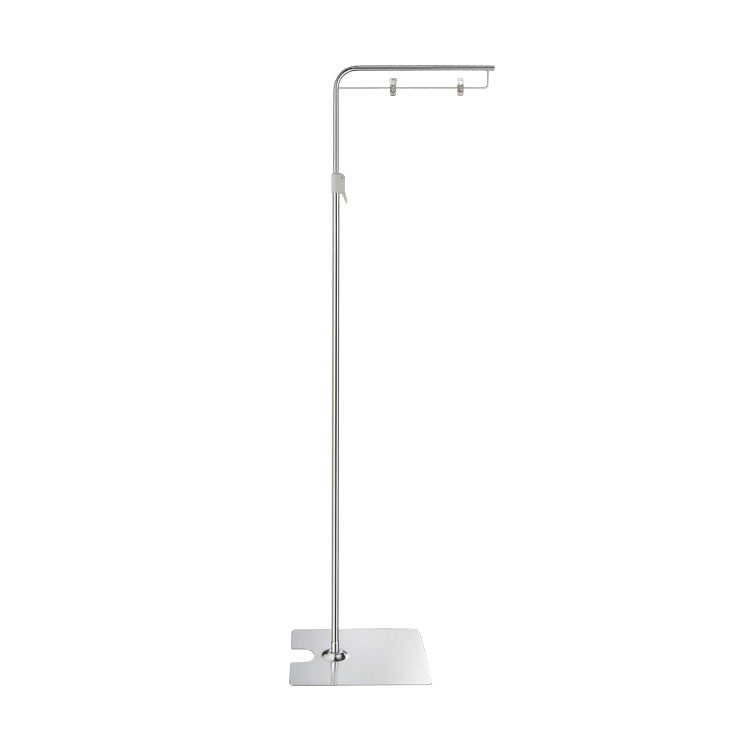 L shape poster display stand Floor Type H210m W39cm Stainless Steel POP customization