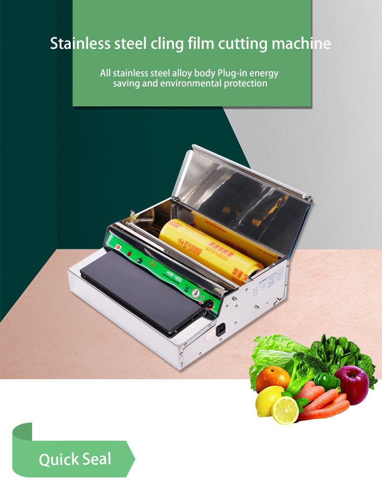 Custom Quality Assurance Supermarket Environmental Protection Special Manual Cling Film Machine