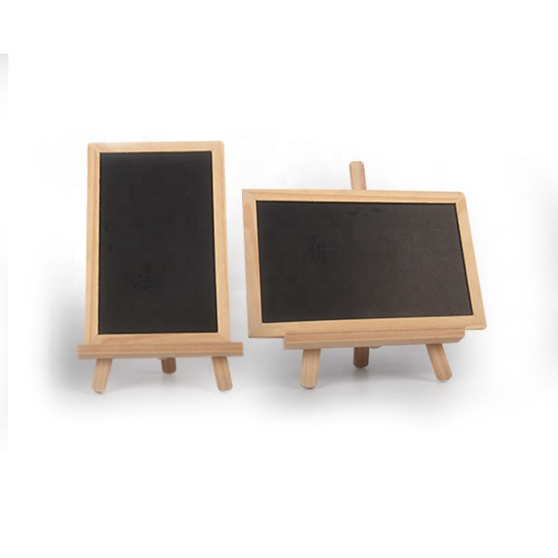 Custom Wooden Stand Small Blackboard Activity Prompt Board