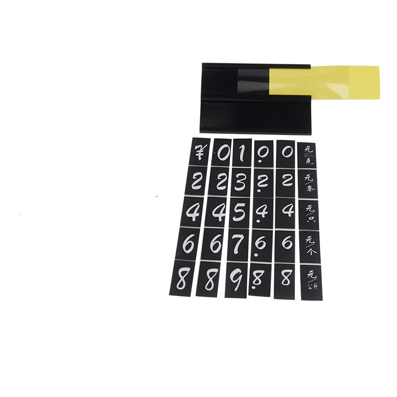 Waterproof Supermarket commodity combined Hanging single layer small price taps