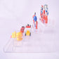 Customized toys acrylic show stand transparent cheap for kids cartoon shop supermarket product anime expo supermarket