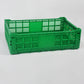 Green display case Fresh Box Turnover Packaging Crate display cabinet For Fruit Vegetable Turnover Crates