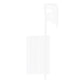 l shaped supermarket shelves buckle clip to panel PP material transparent supermarket store mall