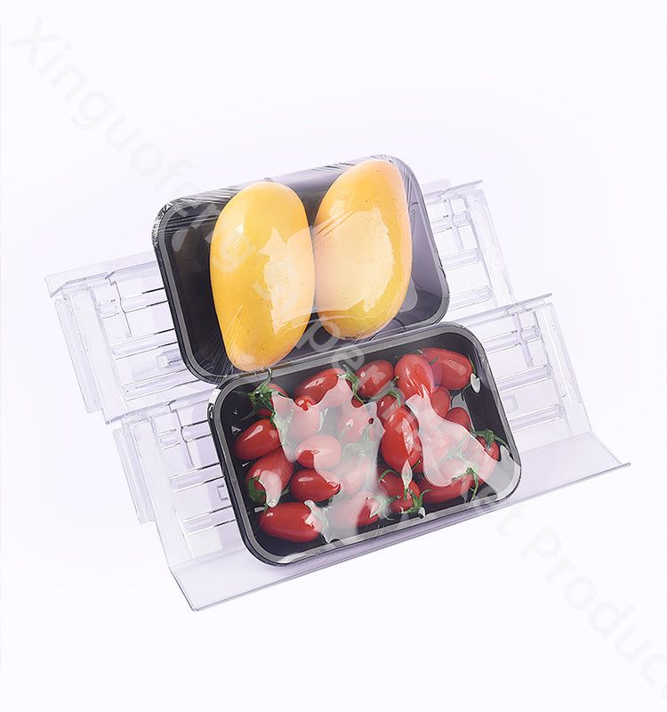 Transparent Ladder Display Stand Multi-layer Supermarket Hot Sale High Quality ABS Material Not Easy To Break For Fruits Shop